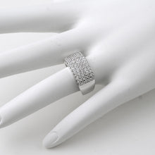 0.90 CTW Pave Set Sterling Silver Fashion Ring