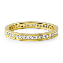 0.65 CTW Gold Tone CZ Eternity Band