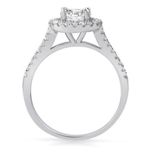 1.20 Carat Sterling Silver Classic Halo CZ Ring