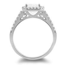 1.5 Carat Asscher Cut Cubic Zirconia Bridal Set