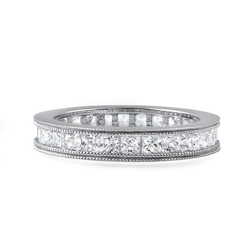 1.5 CTW Princess Cut CZ Eternity Band