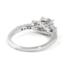 1.68 CTW Classic 3 Stone Silver CZ Engagement Ring