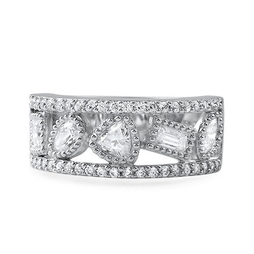 1.65 CTW Fancy Cut Faux Diamond Ring